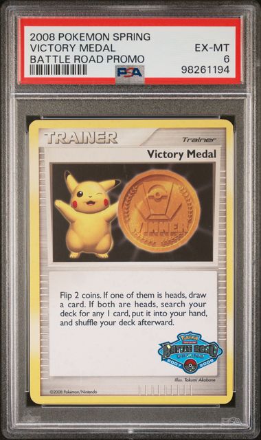 [Auksjon] PSA 6 Excellent – 2008 Pokemon Spring Battle Road Promo Victory Medal