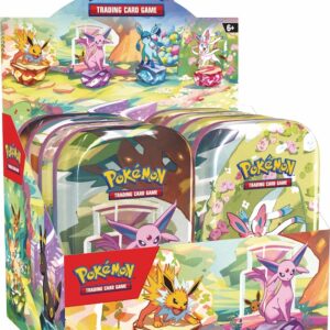 Pokemon Prismatic Evolutions Mini-Tin Display (8 tins)