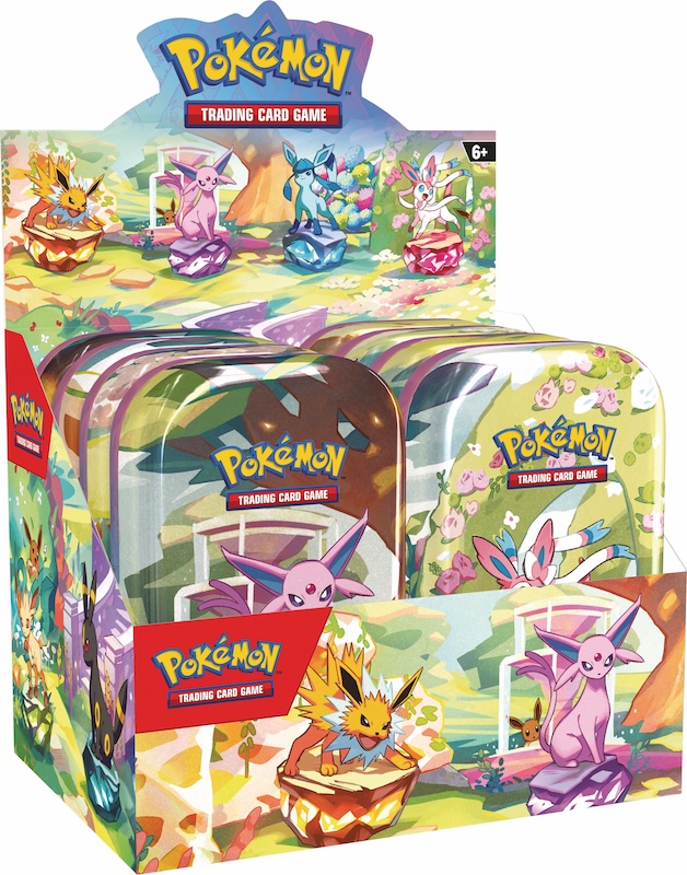 [Preorder] Pokemon Prismatic Evolutions Mini-Tin Display (8 tins)