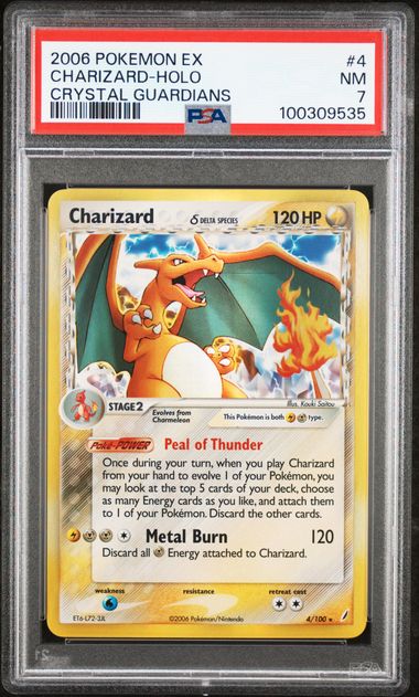 [Auksjon] PSA 7 Near Mint – 2006 Pokemon EX Crystal Guardians Charizard Holo #4