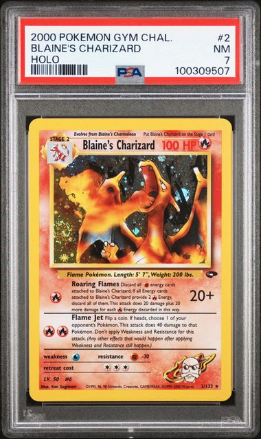 [Auksjon] PSA 7 Near Mint – 2000 Pokemon Gym Challenge Blaine’s Charizard Holo #2