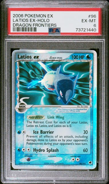 PSA 6 Excellent - 2003 Pokemon EX Dragon Latios ex #96