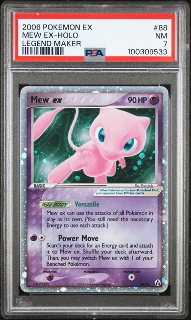 PSA 7 Near Mint - 2006 Pokemon EX Legend Maker Mew ex Holo #88