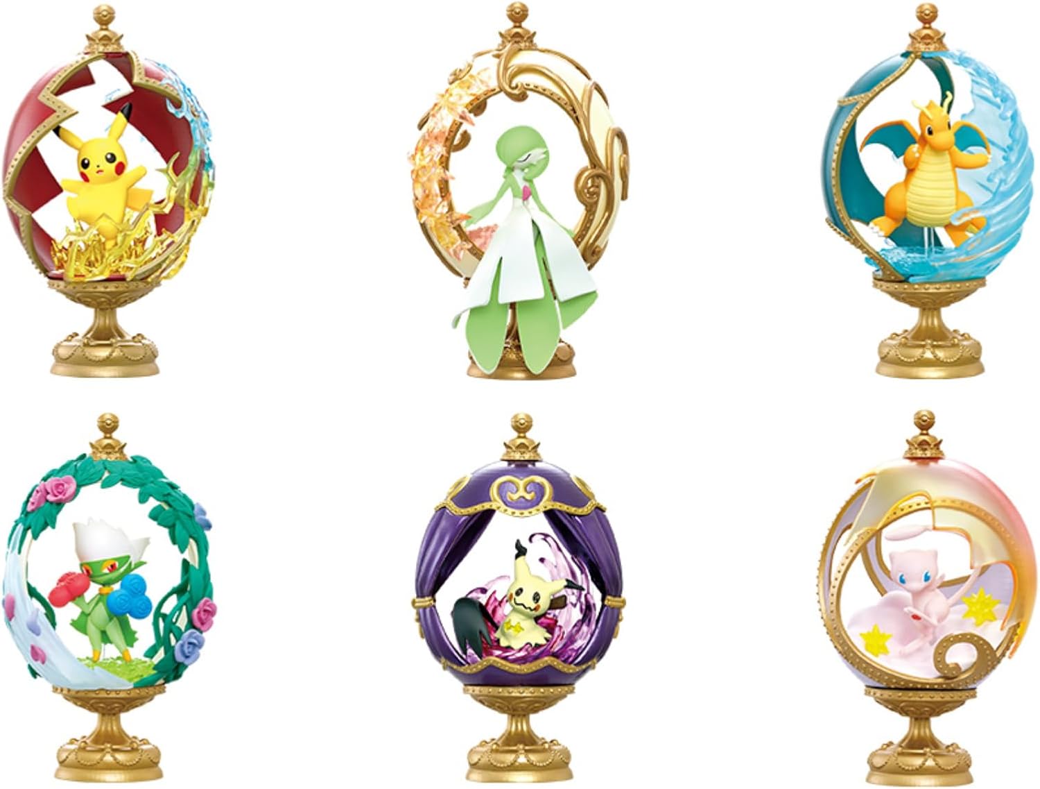 Rement Pokemon Figur - Ovaltique Collection - Complete Set