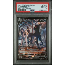 PSA 10 Gem Mint - 2022 Pokemon Brilliant Stars Umbreon V #TG22
