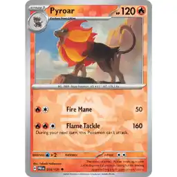 Prismatic Evolutions - 016/131 - Pyroar - Master Ball Holo