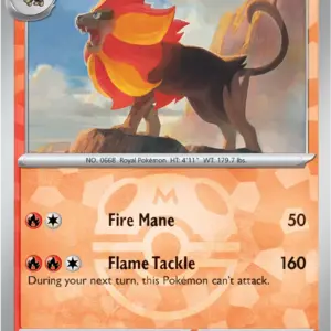 Prismatic Evolutions - 016/131 - Pyroar - Master Ball Holo