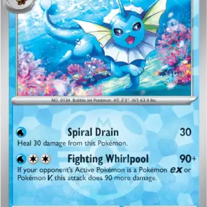 Prismatic Evolutions - 022/131 - Vaporeon - Master Ball Holo