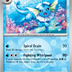 Prismatic Evolutions - 022/131 - Vaporeon - Poke Ball Holo