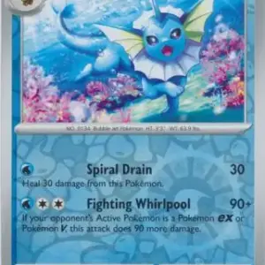 Prismatic Evolutions - 022/131 - Vaporeon - Holo Rare
