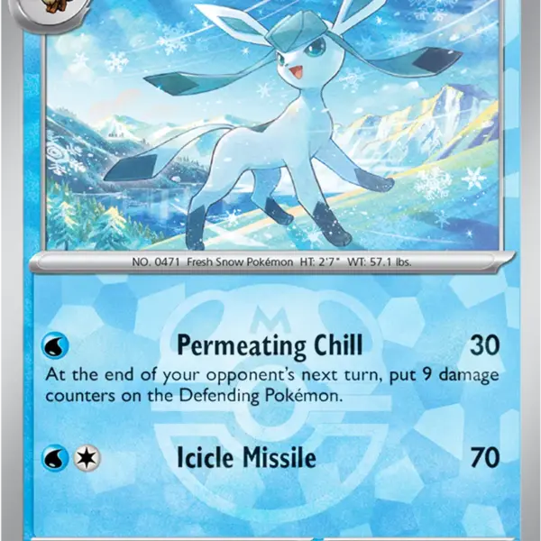 Prismatic Evolutions - 025/131 - Glaceon - Master Ball Holo