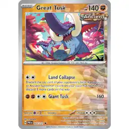 Prismatic Evolutions - 055/131 - Great Tusk - Poke Ball Holo
