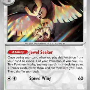 Prismatic Evolutions - 078/131 - Noctowl - Master Ball Holo