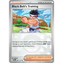 Prismatic Evolutions - 097/131 - Black Belt's Training - Poke Ball Holo