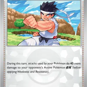 Prismatic Evolutions - 097/131 - Black Belt's Training - Poke Ball Holo