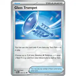 Prismatic Evolutions - 110/131 - Glass Trumpet - Poke Ball Holo
