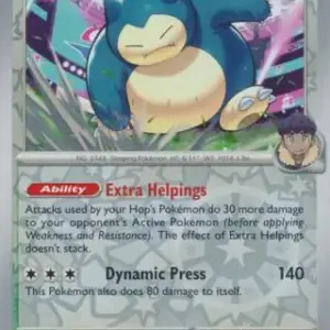 Journey Together - 117/159 - Hop's Snorlax - Reverse Holo