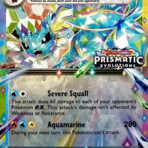 Prismatic Evolutions - 023/131 - Vaporeon ex (Stamped Promo)