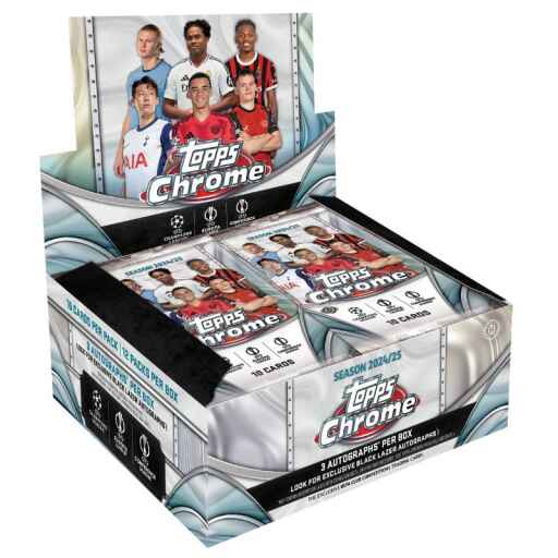 Topps Chrome UEFA Club Competitions 24/25 Jumbo Box