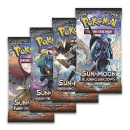 [Auksjon] Pokemon Burning Shadows Booster Art Set (4 packs)