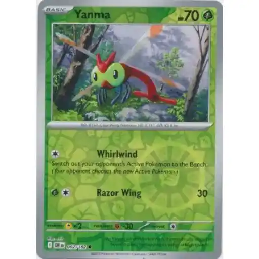 Destined Rivals - 002/182 - Yanma - Reverse Holo