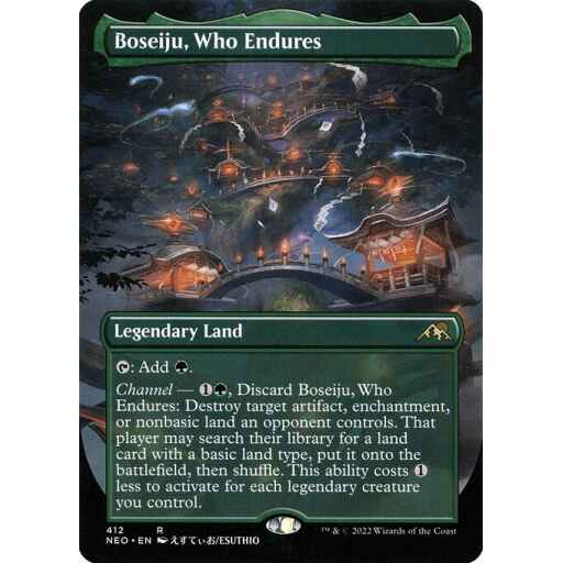 Kamigawa: Neon Dynasty - 412 - Boseiju, Who Endures - Rare - C - Foil