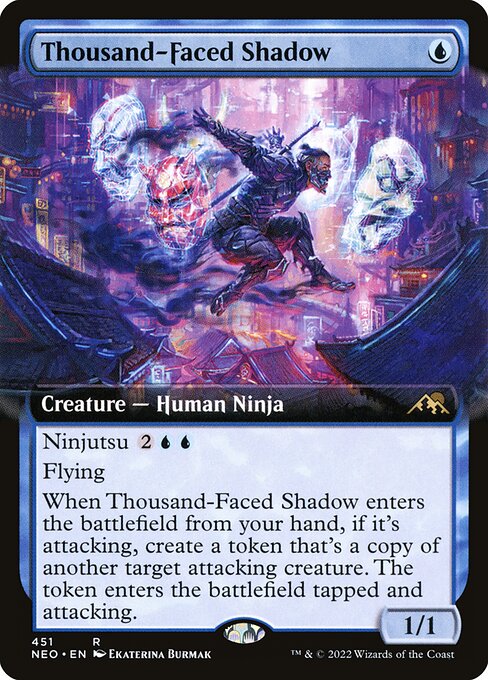 Kamigawa: Neon Dynasty - 451 - Thousand-Faced Shadow - Rare - U - Foil