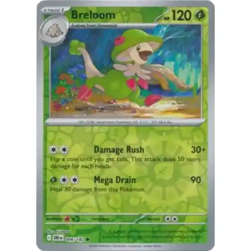 Destined Rivals - 006/182 - Breloom - Reverse Holo