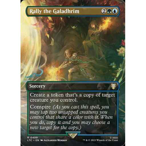 Tales of Middle-earth Commander - 499 - Rally the Galadhrim - Rare - UG - Non-foil