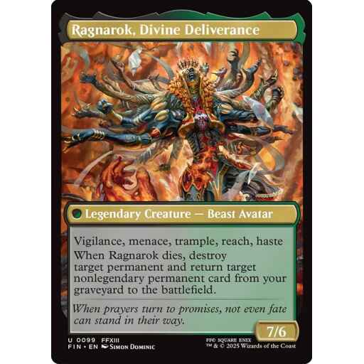 Final Fantasy - 99b - Ragnarok, Divine Deliverance - Uncommon - BG - Non-foil