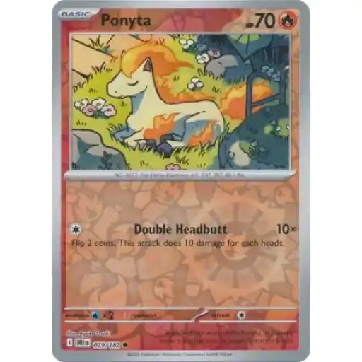 Destined Rivals - 029/182 - Ponyta - Reverse Holo