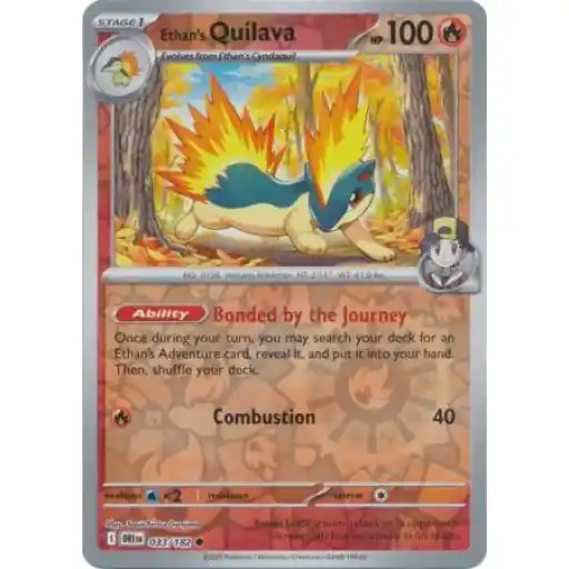 Destined Rivals - 033/182 - Ethan's Quilava - Reverse Holo