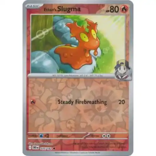 Destined Rivals - 035/182 - Ethan's Slugma - Reverse Holo