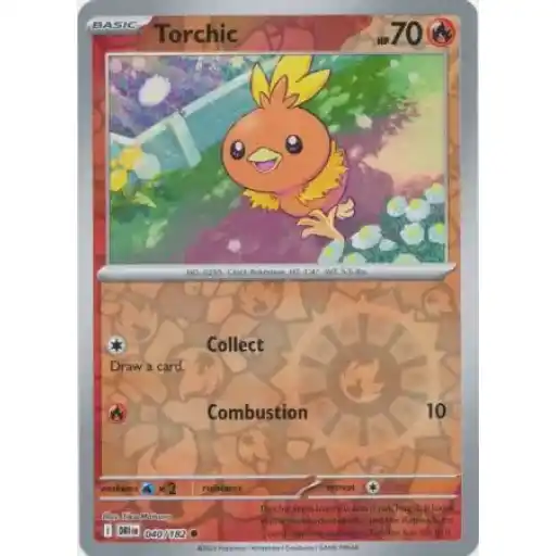 Destined Rivals - 040/182 - Torchic - Reverse Holo