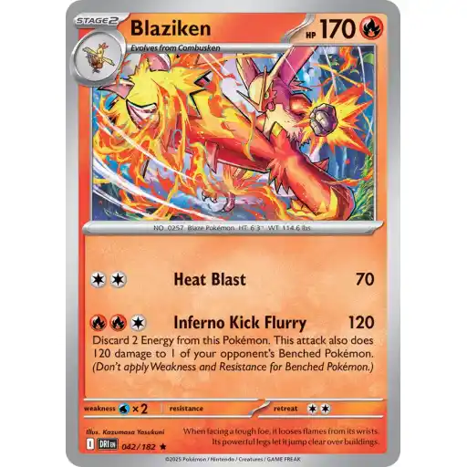 Destined Rivals - 042/182 - Blaziken - Holo Rare