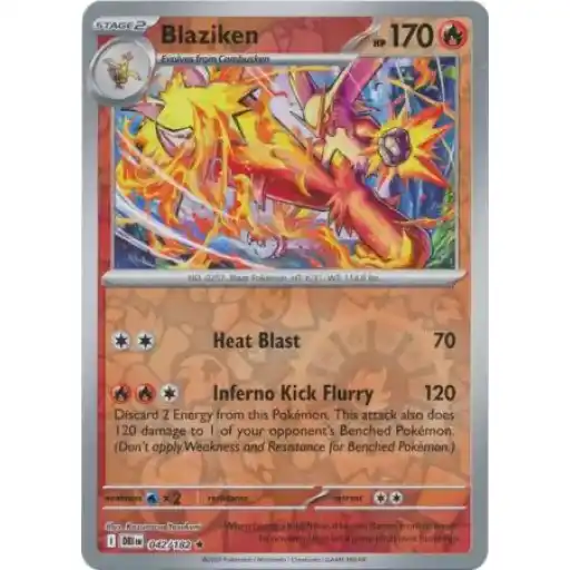 Destined Rivals - 042/182 - Blaziken - Reverse Holo Rare
