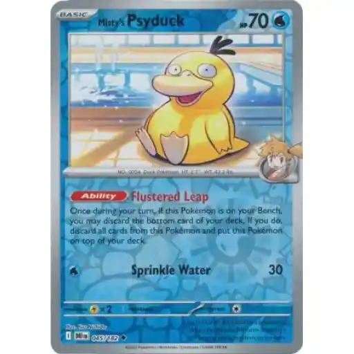 Destined Rivals - 045/182 - Misty's Psyduck - Reverse Holo