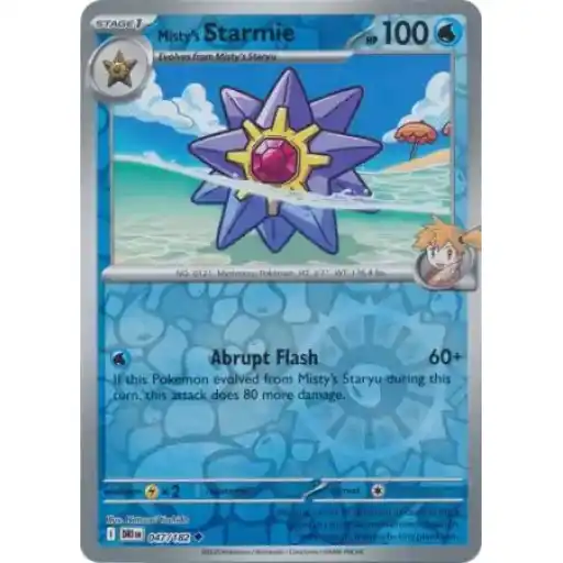 Destined Rivals - 047/182 - Misty's Starmie - Reverse Holo