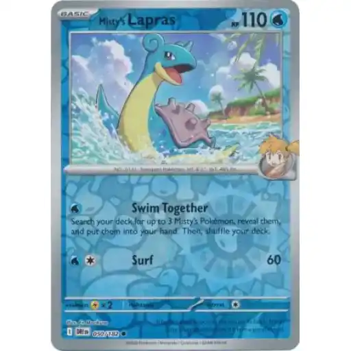 Destined Rivals - 050/182 - Misty's Lapras - Reverse Holo