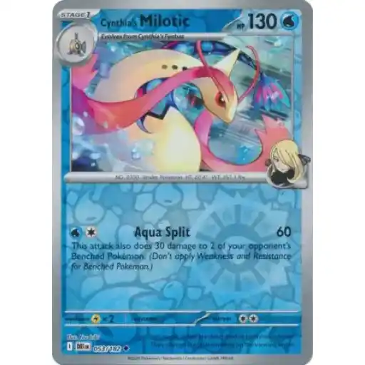 Destined Rivals - 053/182 - Cynthia's Milotic - Reverse Holo