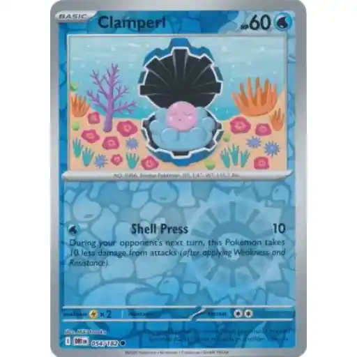 Destined Rivals - 054/182 - Clamperl - Reverse Holo