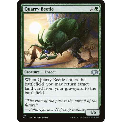 Jumpstart 2022 - 714 - Quarry Beetle - Uncommon - G - Non-foil