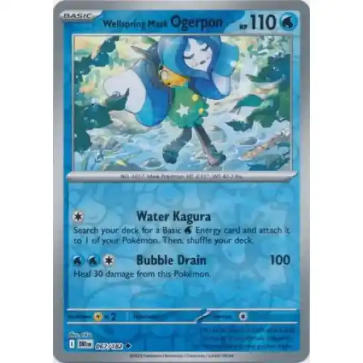 Destined Rivals - 067/182 - Wellspring Mask Ogerpon - Reverse Holo