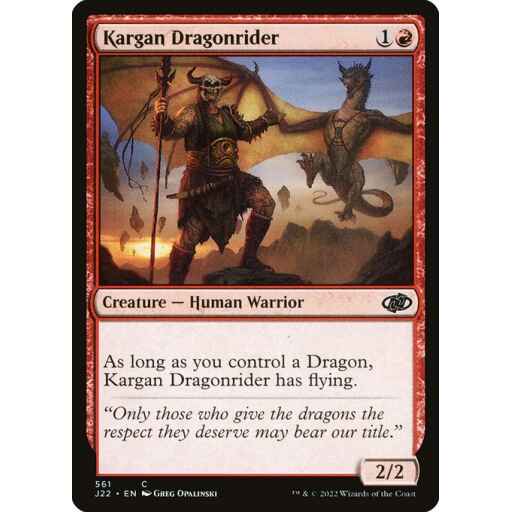 Jumpstart 2022 - 561 - Kargan Dragonrider - Common - R - Non-foil