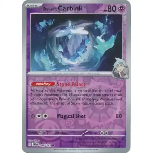 Destined Rivals - 086/182 - Steven's Carbink - Reverse Holo