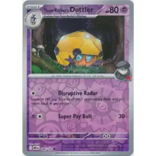 Destined Rivals - 088/182 - Team Rocket's Dottler - Reverse Holo
