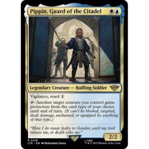 The Lord of the Rings: Tales of Middle-earth - 218 - Pippin, Guard of the Citadel - Rare - WU - Non-foil