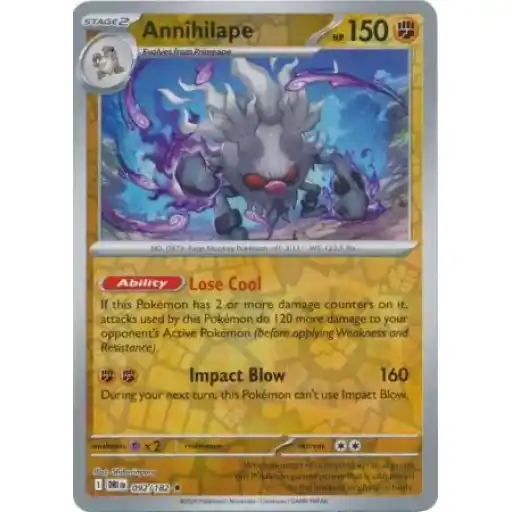 Destined Rivals - 092/182 - Annihilape - Reverse Holo Rare