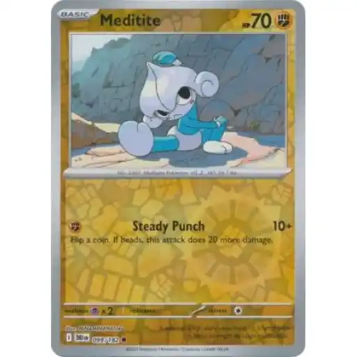 Destined Rivals - 099/182 - Meditite - Reverse Holo