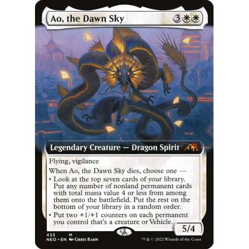 Kamigawa: Neon Dynasty - 433 - Ao, the Dawn Sky - Mythic - W - Foil